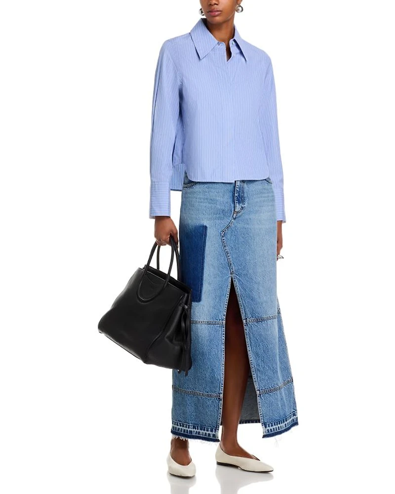 Denim Maxi Skirt
