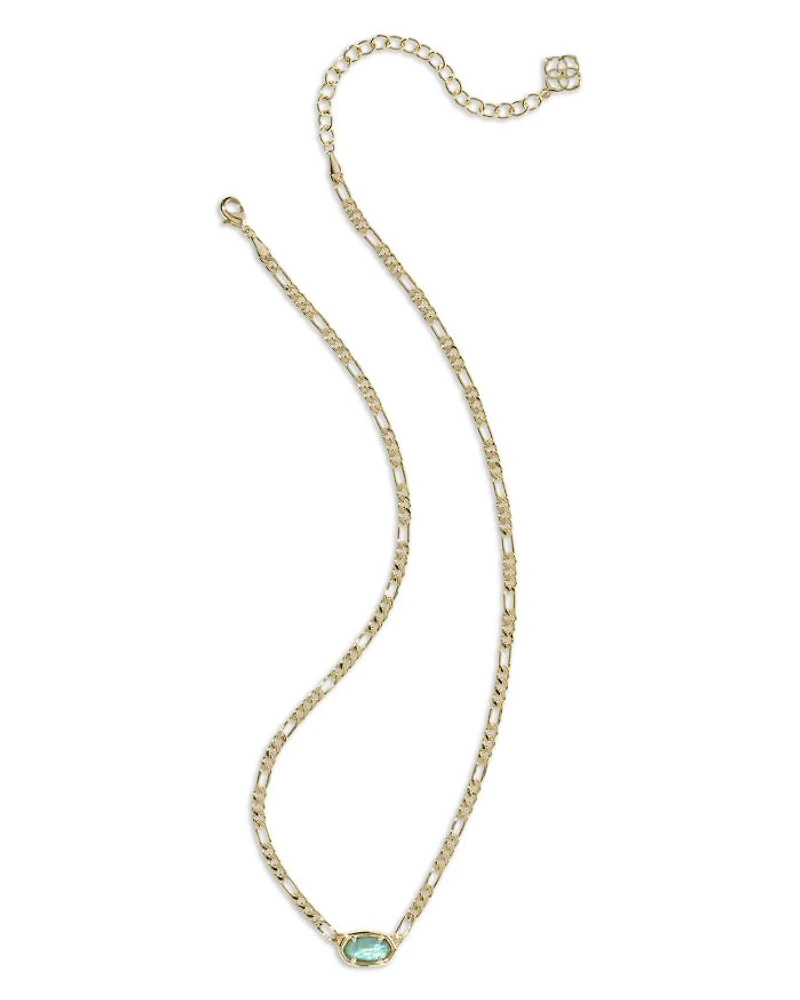 Elisa Figaro Chain Short Pendant Necklace, 16"-19"