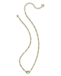 Elisa Figaro Chain Short Pendant Necklace, 16"-19"