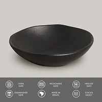 Matte Black Cereal Bowls, Set of 4