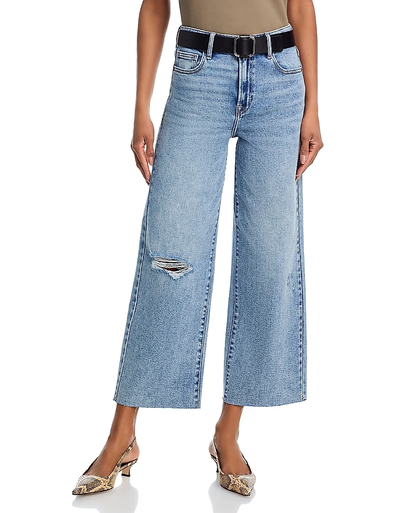 Aqua High Rise Wide Leg Jeans