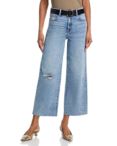 Aqua High Rise Wide Leg Jeans