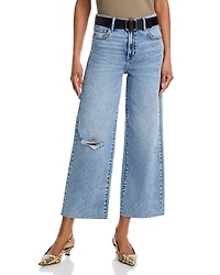 Aqua High Rise Wide Leg Jeans