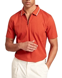 Ted Baker Cophen T Texture Zip Neck Polo Shirt