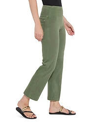 High Rise Ankle Baby Bootcut Jeans Mid Wash