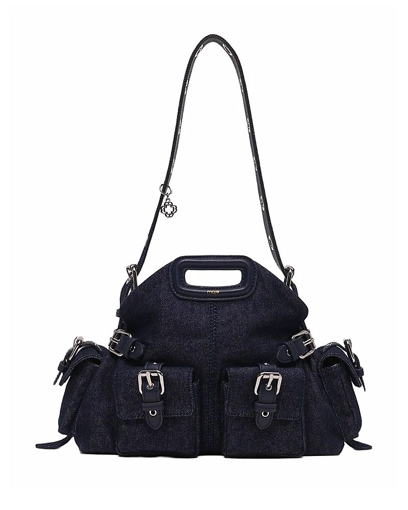 Maje Miss M Pockets Denim Bag