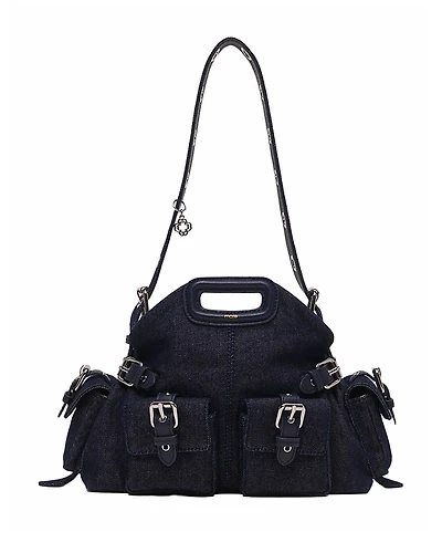 Maje Miss M Pockets Denim Bag
