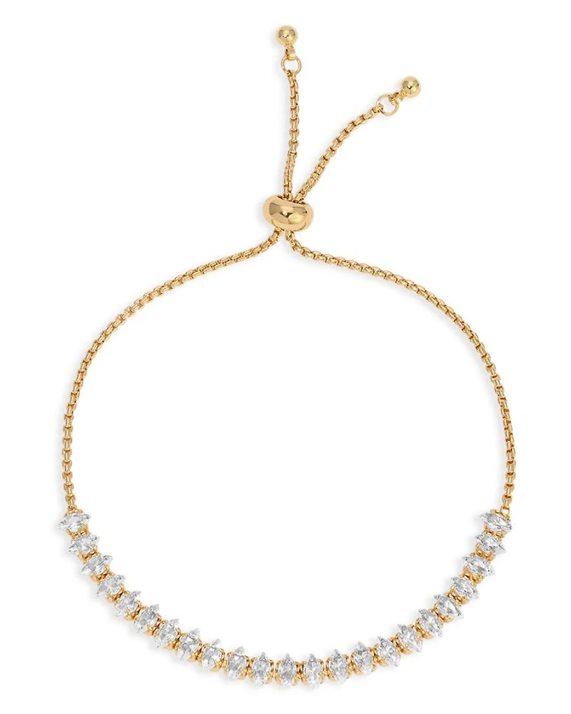 Radiant Cubic Zirconia Slider Bracelet