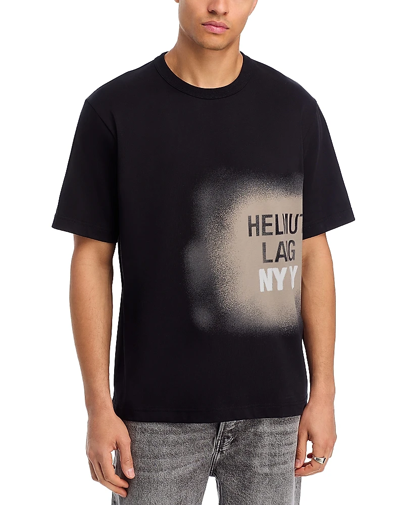 Helmut Lang Spray Relaxed Fit Graphic Logo Tee