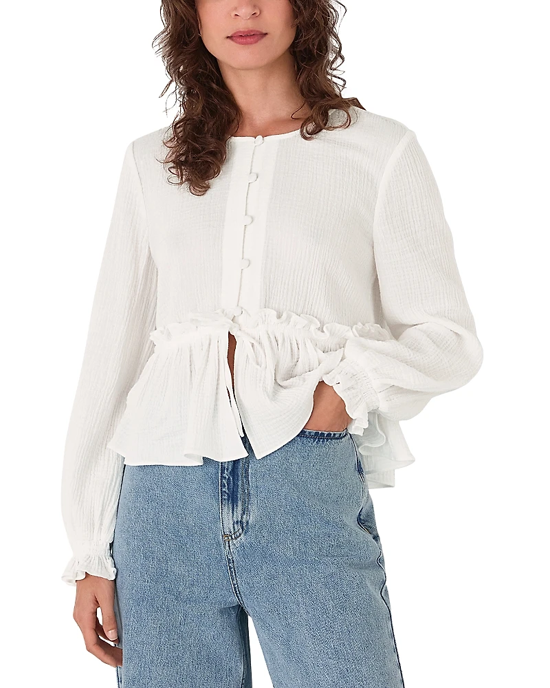 Whistles Peplum Hem Blouse