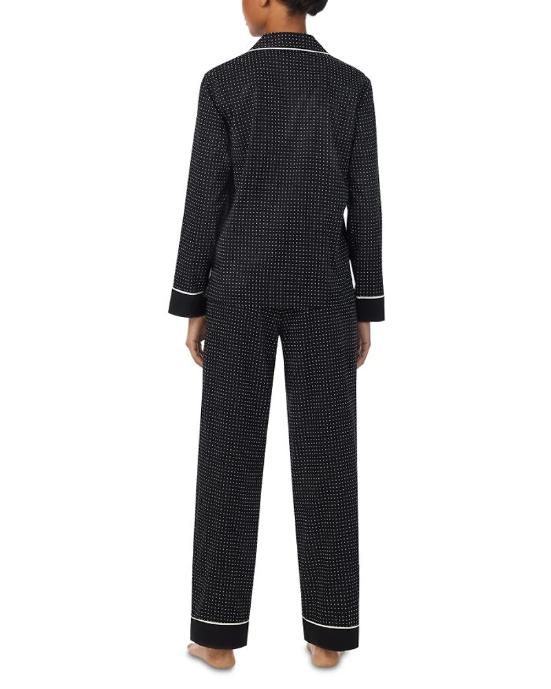 Long Sleeve Woven Pajama Set
