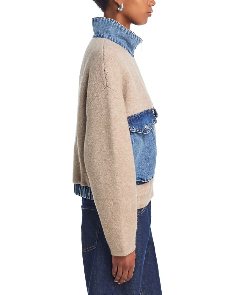 Sweater Bomber Jacket