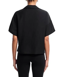 Textured Popover Camp Shirt
