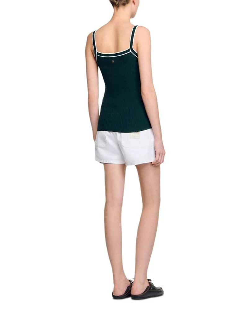Two Tone Knit Tank