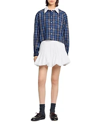 Rhinestone Button Front Shirt