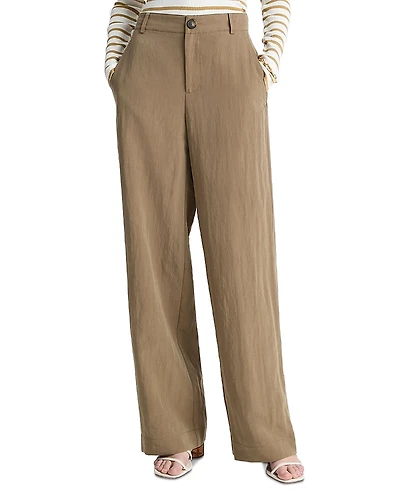 Vince Mid Rise Relaxed Wide Leg Pants