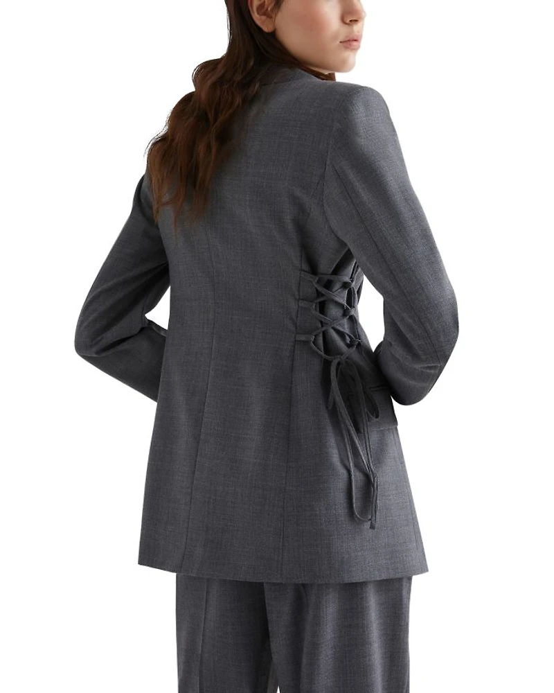 Lace Up Blazer