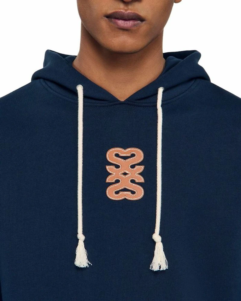 Oversized Patch Hoodie