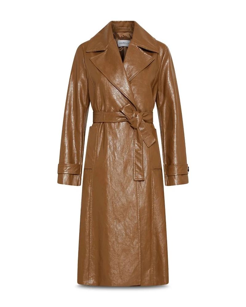 Soledad Faux Leather Coat
