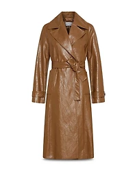 Soledad Faux Leather Coat