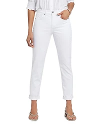 Petite Margot Girlfriend Jeans Optic White