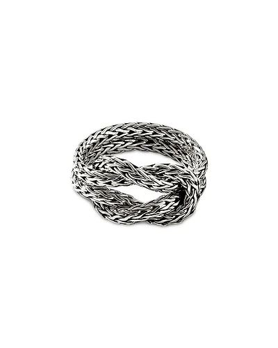 Sterling Silver Love Knot Weave Ring