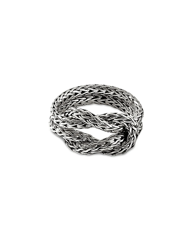 John Hardy Sterling Silver Love Knot Weave Ring