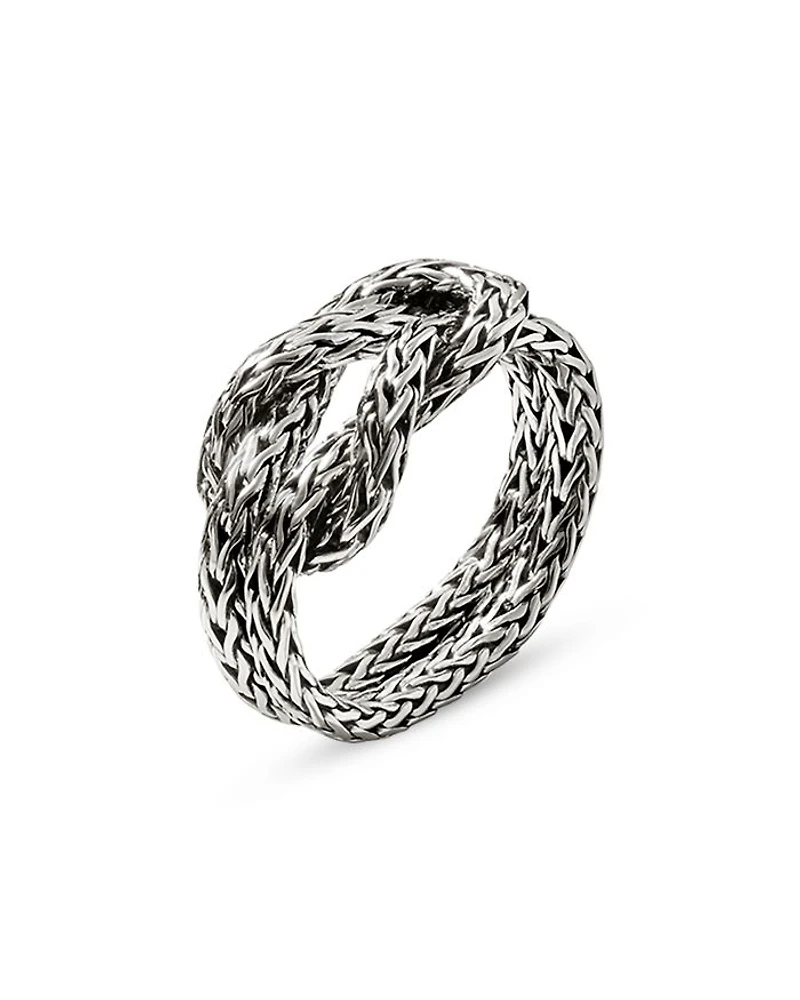 Sterling Silver Love Knot Weave Ring