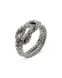 Sterling Silver Love Knot Weave Ring