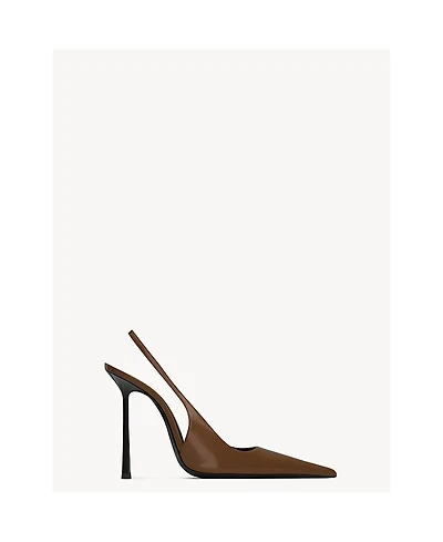 Saint Laurent Women's Vendome Flared Stiletto High Heel Slingback Pumps