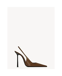 Saint Laurent Women's Vendome Flared Stiletto High Heel Slingback Pumps
