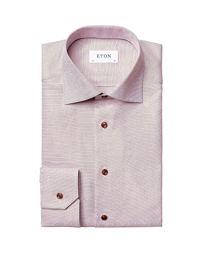 Eton Classic Fit Textured Solid Shirt