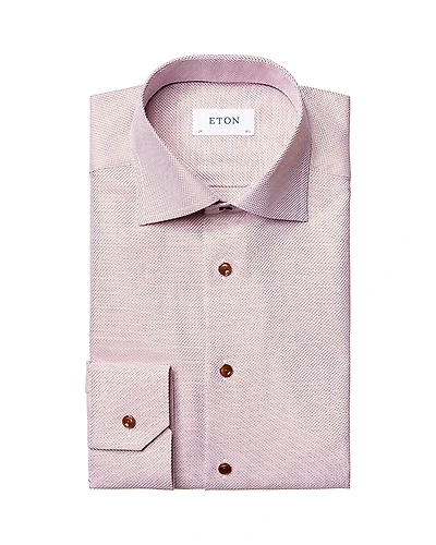 Eton Classic Fit Textured Solid Shirt