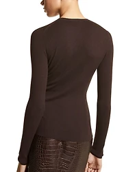 Cashmere Hutton Rib Top