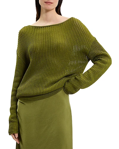 Theory Easy Open Neck Pullover Sweater