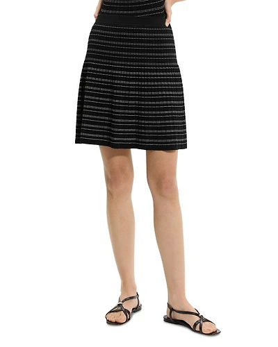 Rib Stripe Mini Skirt