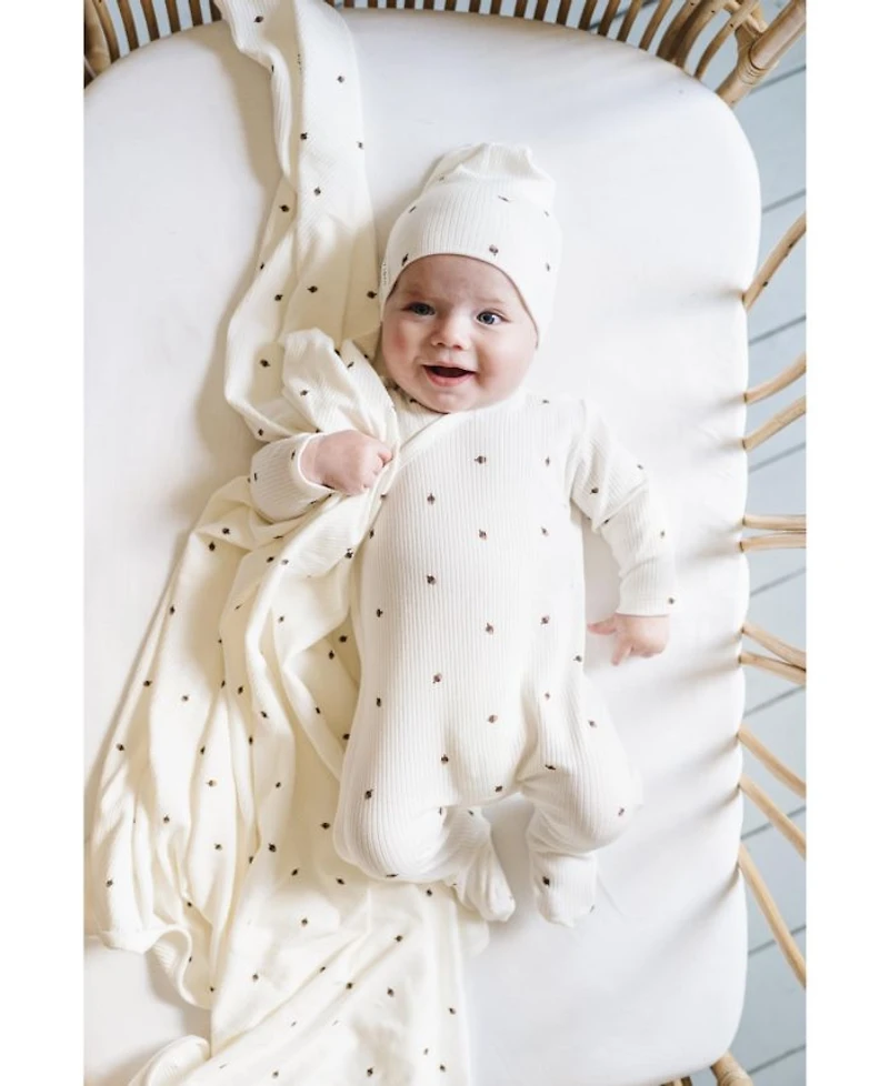Unisex Cotton Ribbed Zipper Footie - Baby