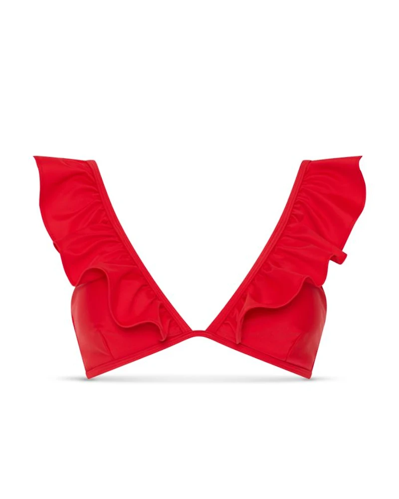 Ruffled Bikini Top