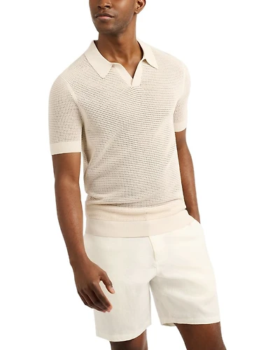 Mesh Knit Polo Shirt