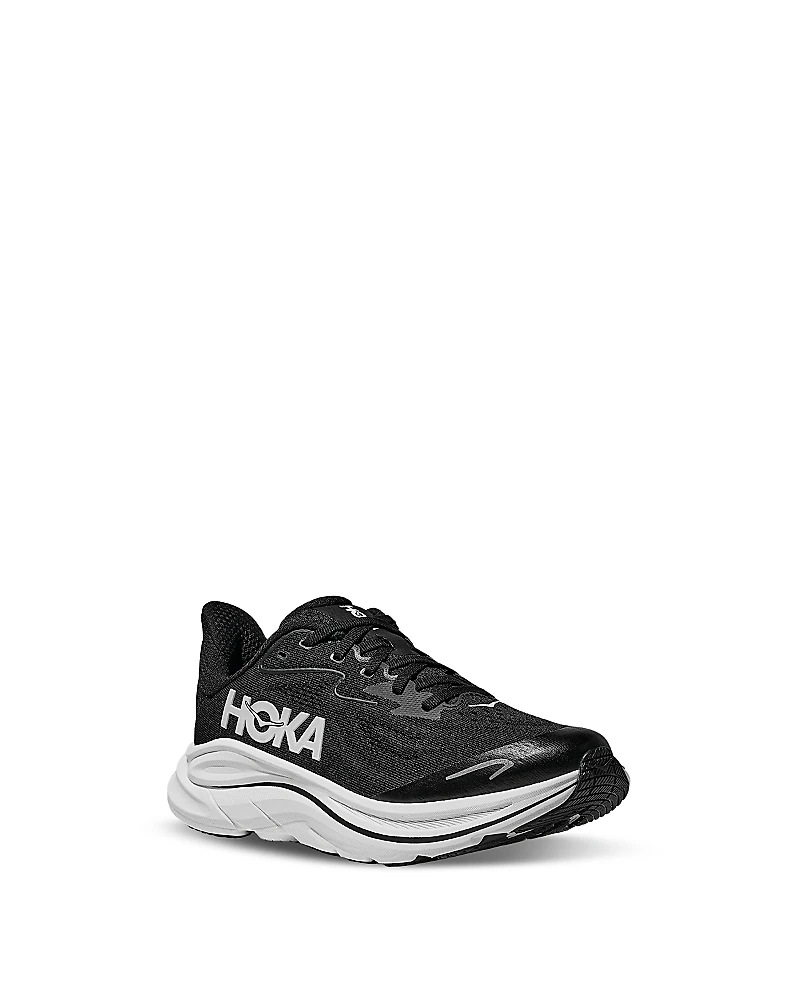 Hoka Unisex Clifton 10 Lace Up Sneakers - Big Kid