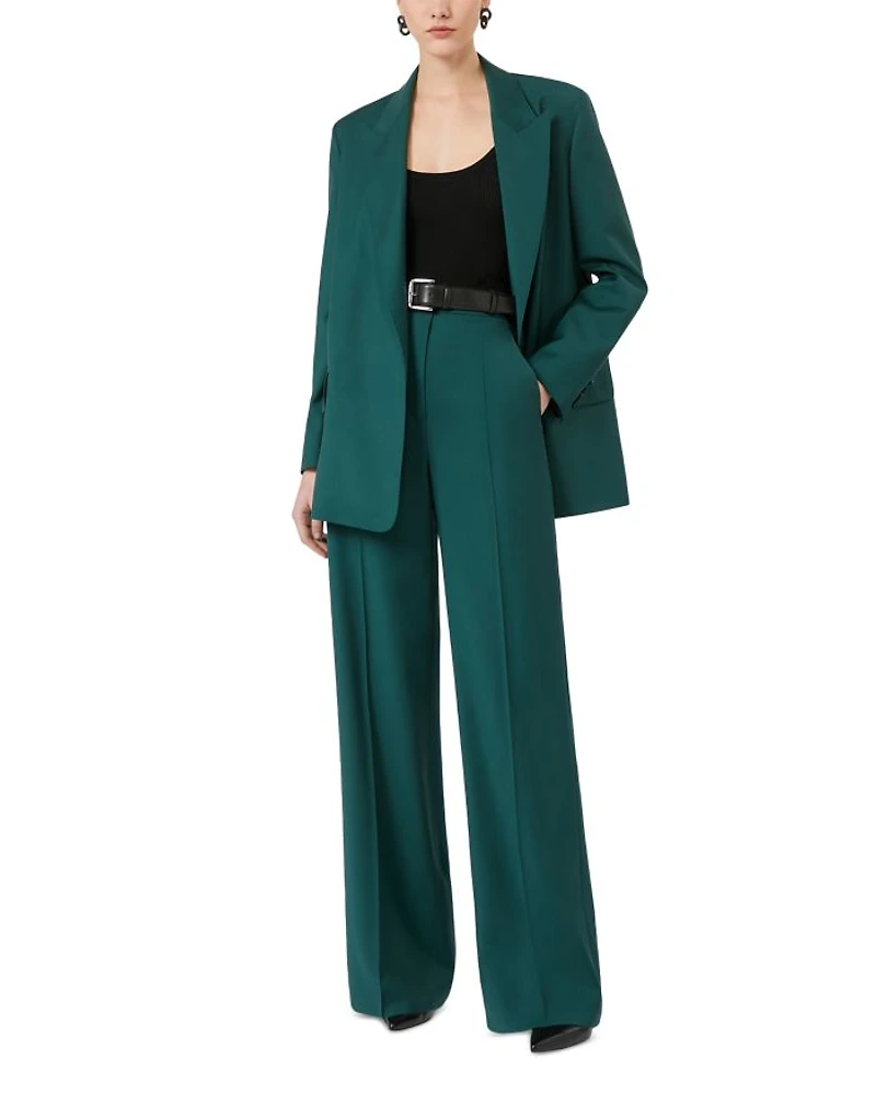 Fernet Wide Leg Wool Pants