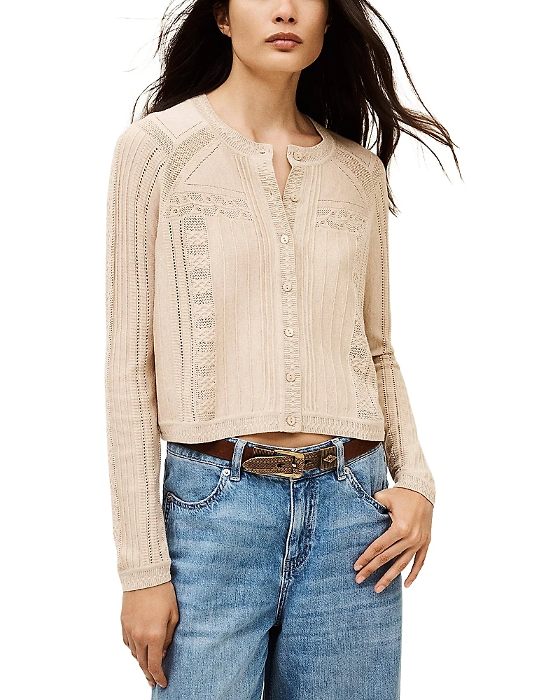 ba & sh Puria Pointelle Cardigan