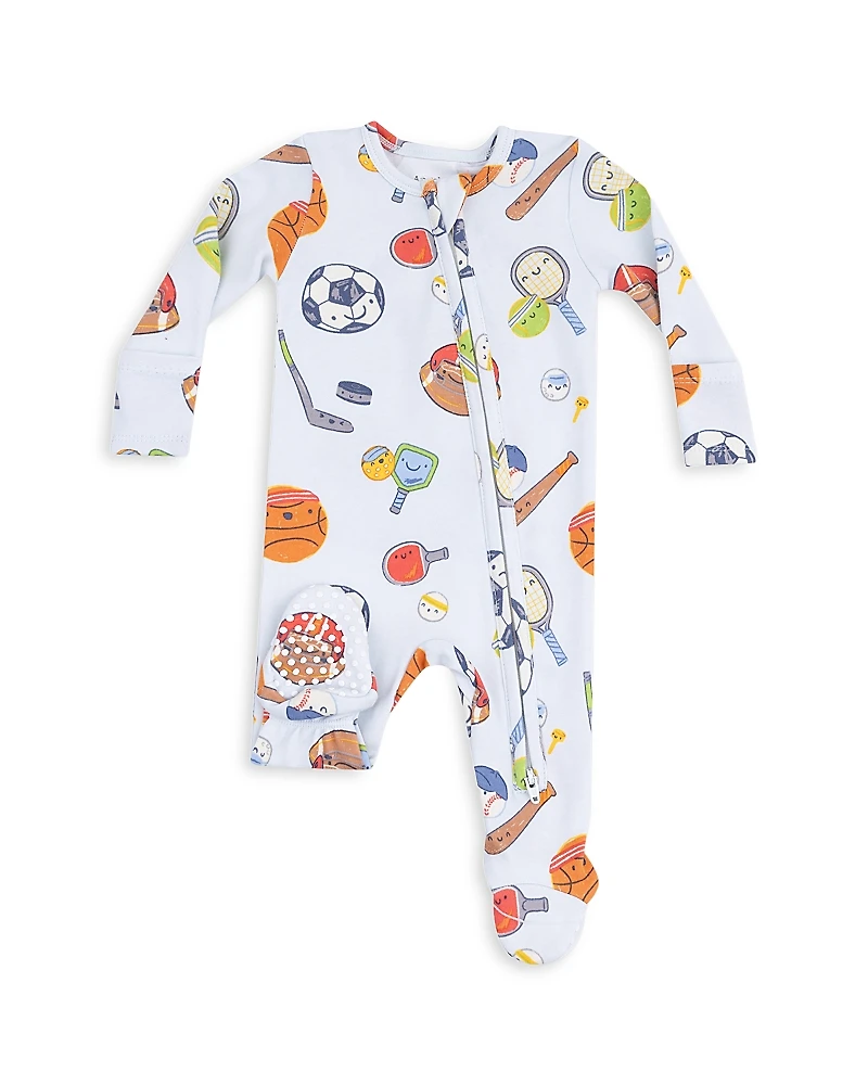 Angel Dear Boys' Sports Ball Friends Zipper Footie - Baby