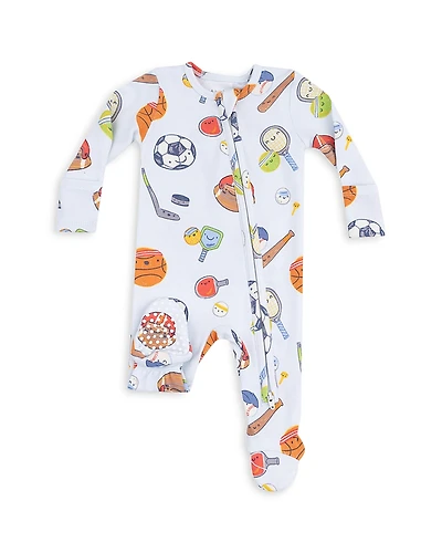 Angel Dear Boys' Sports Ball Friends Zipper Footie - Baby