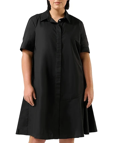 Estelle Plus Obsidian Shirt Dress