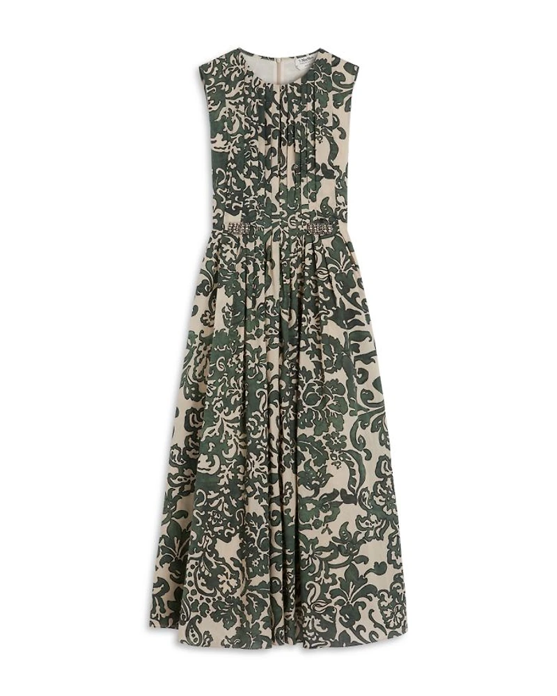 Venice Kaki Cotton Dress