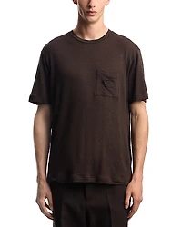 Emporio Armani Regular Fit Pocket Linen Tee