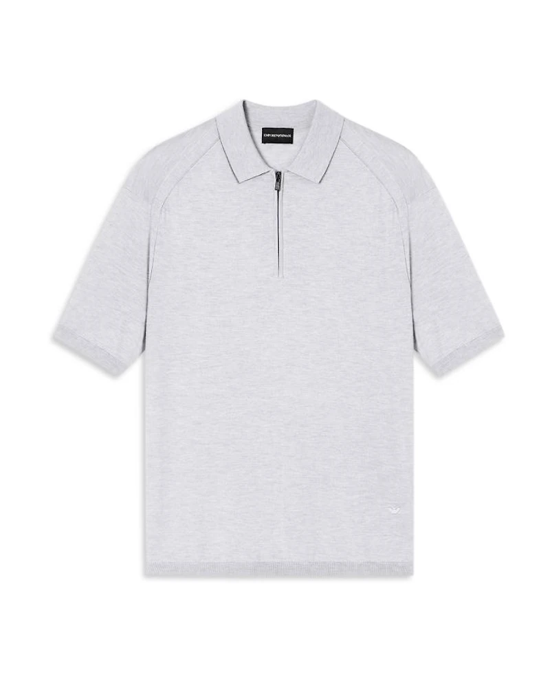 Regular Fit Zip Knit Polo