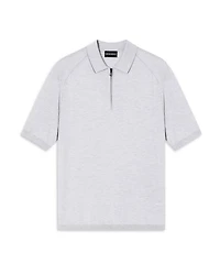 Regular Fit Zip Knit Polo