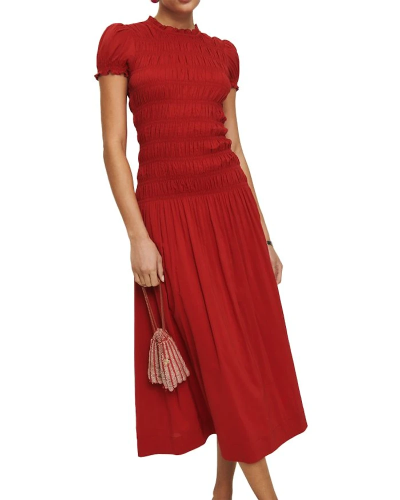 Kiria Smocked Midi Dress
